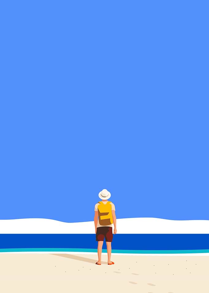 Man on Beach