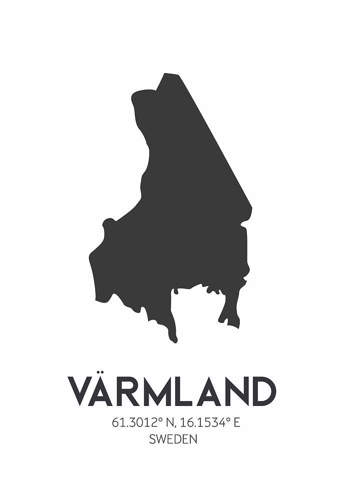 Värmland County Map
