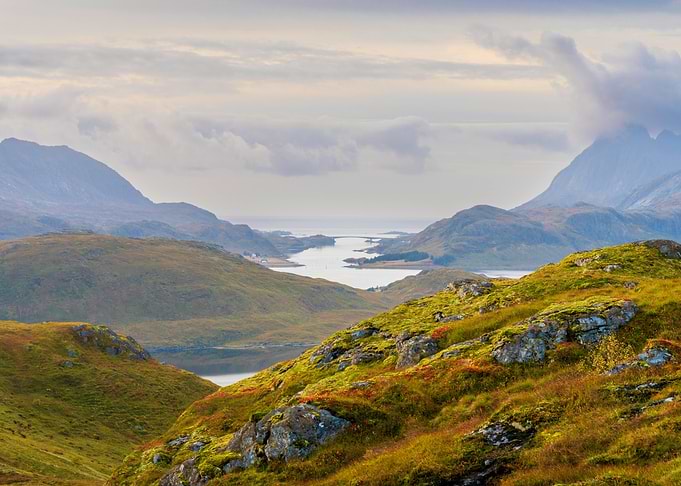 Mountain Landscape with Fjord