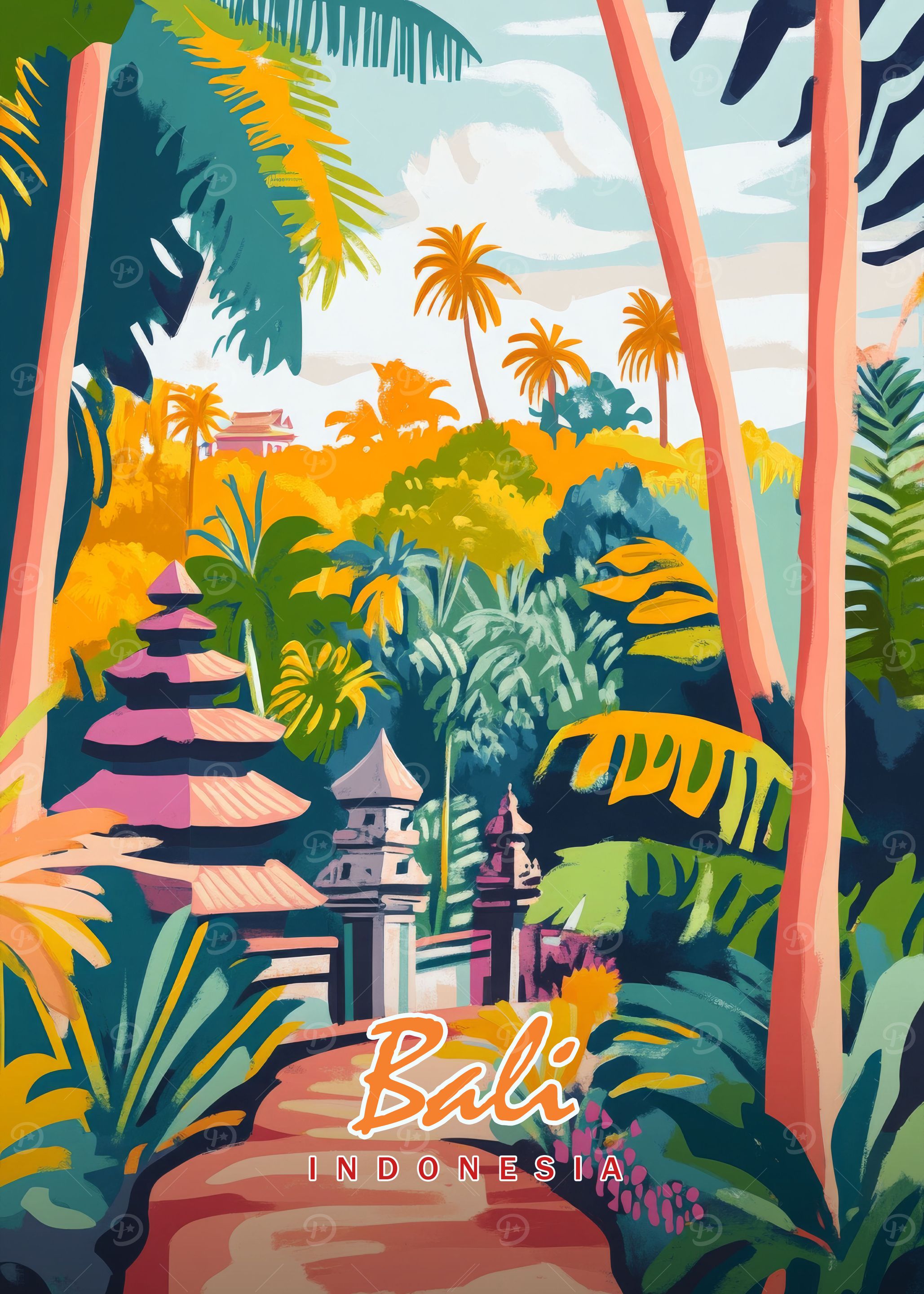 Bali Temple Landscape