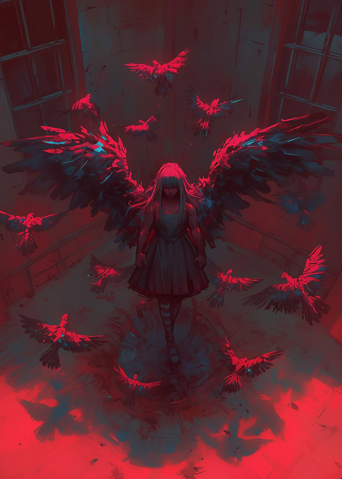 Angel with Black Wings
