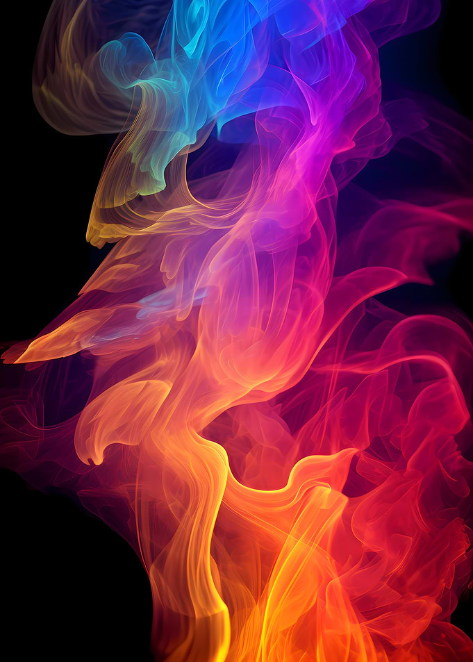 Abstract Colorful Smoke