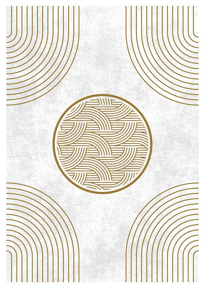 Gold Geometric Art