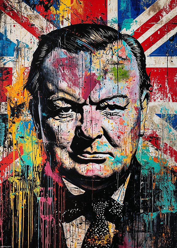 Winston Churchill Portrait
