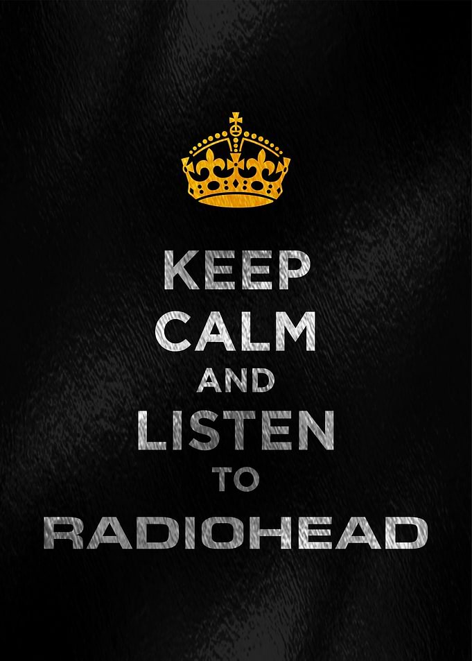 Keep Calm Radiohead Poster
