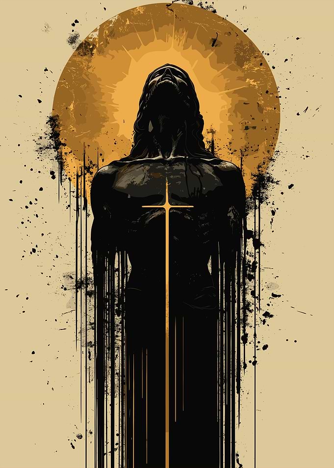 Silhouette of Jesus