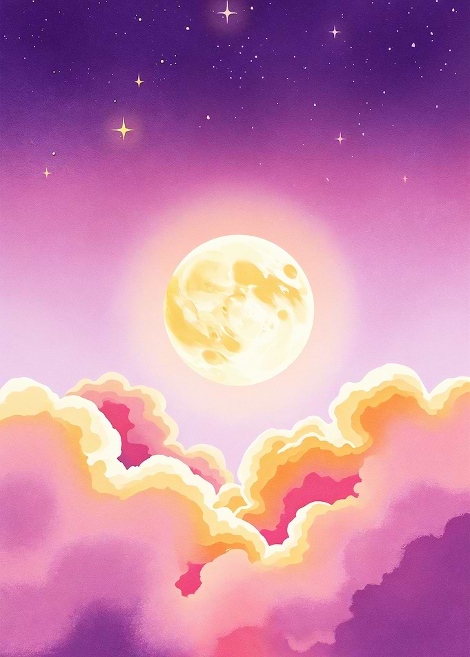 Full Moon Night Sky