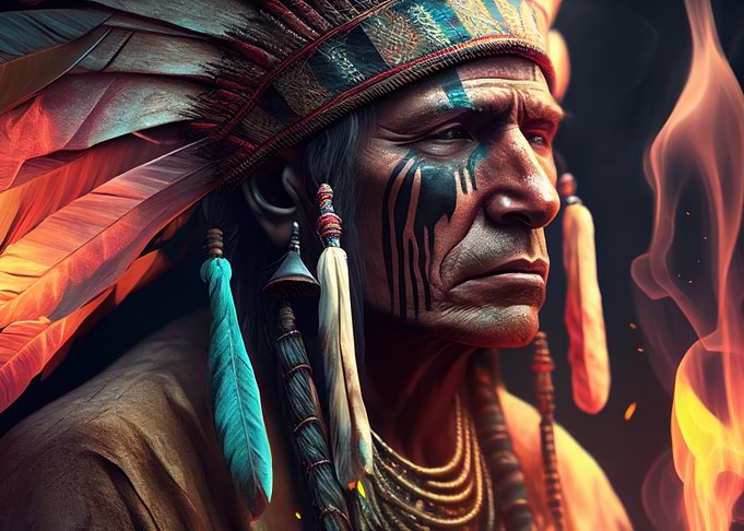Native American Chief Portrait