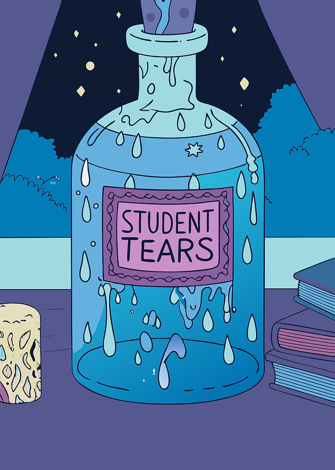 Student Tears - Funny and Relatable Academic Humor