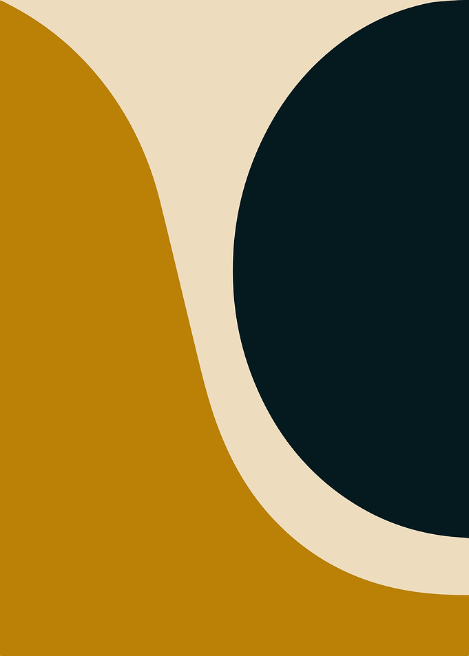 Abstract Geometric Art in Golden Yellow