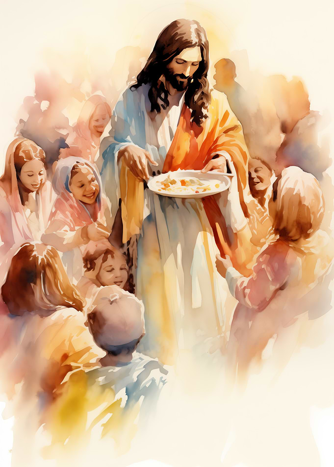 Jesus Feeding the Poor
