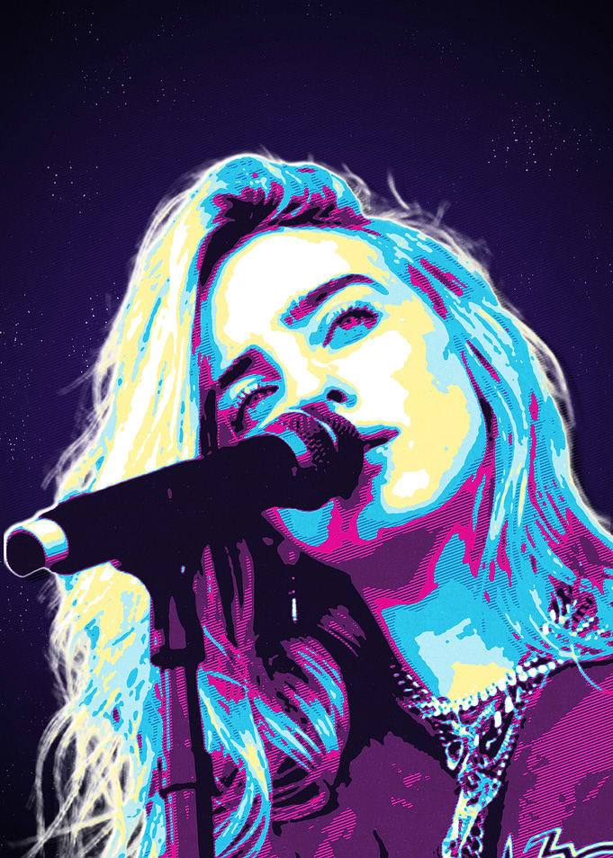 Billie Eilish Pop Art
