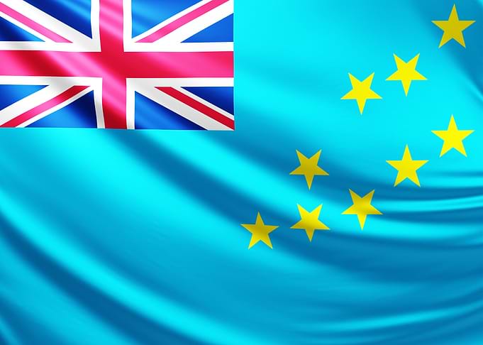 Tuvalu National Flag, Realistic Flag of Tuvalu