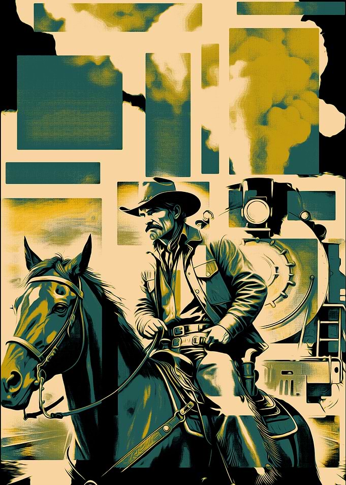 Cowboy on Horseback