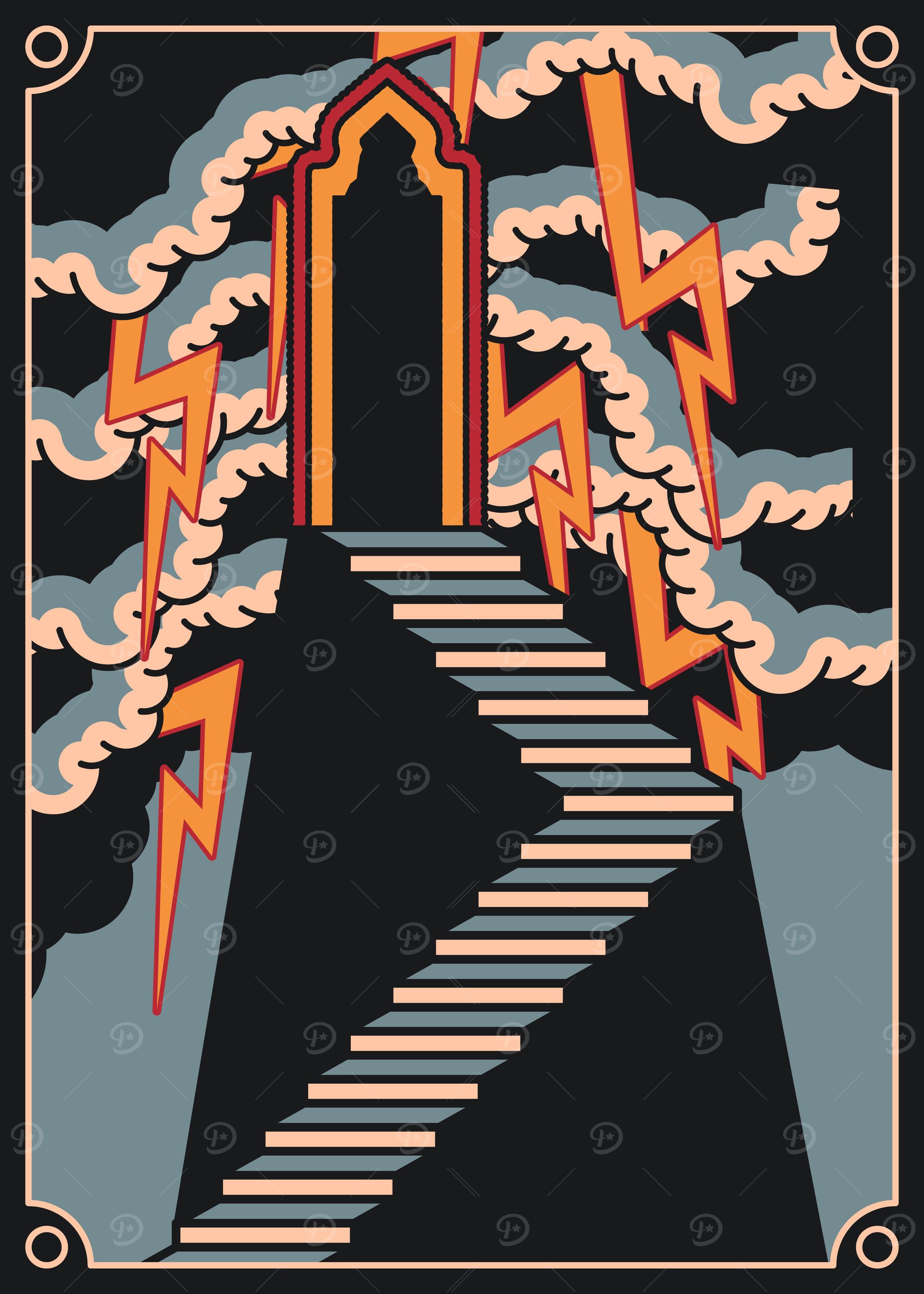 Stairway & Storm Art