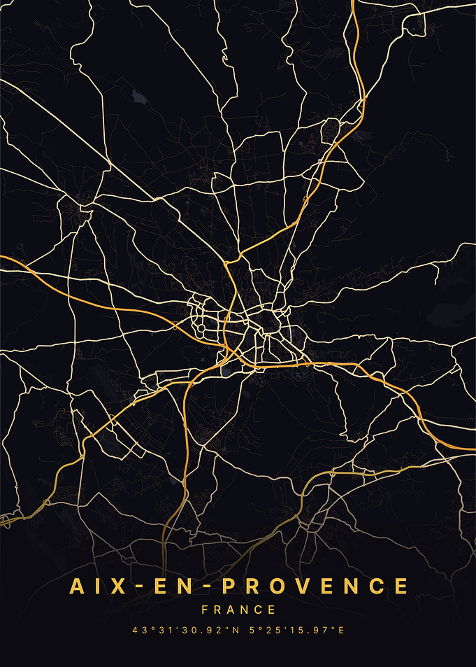 Aix en Provence France Map