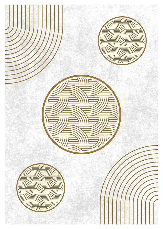 Gold Geometric Art Print