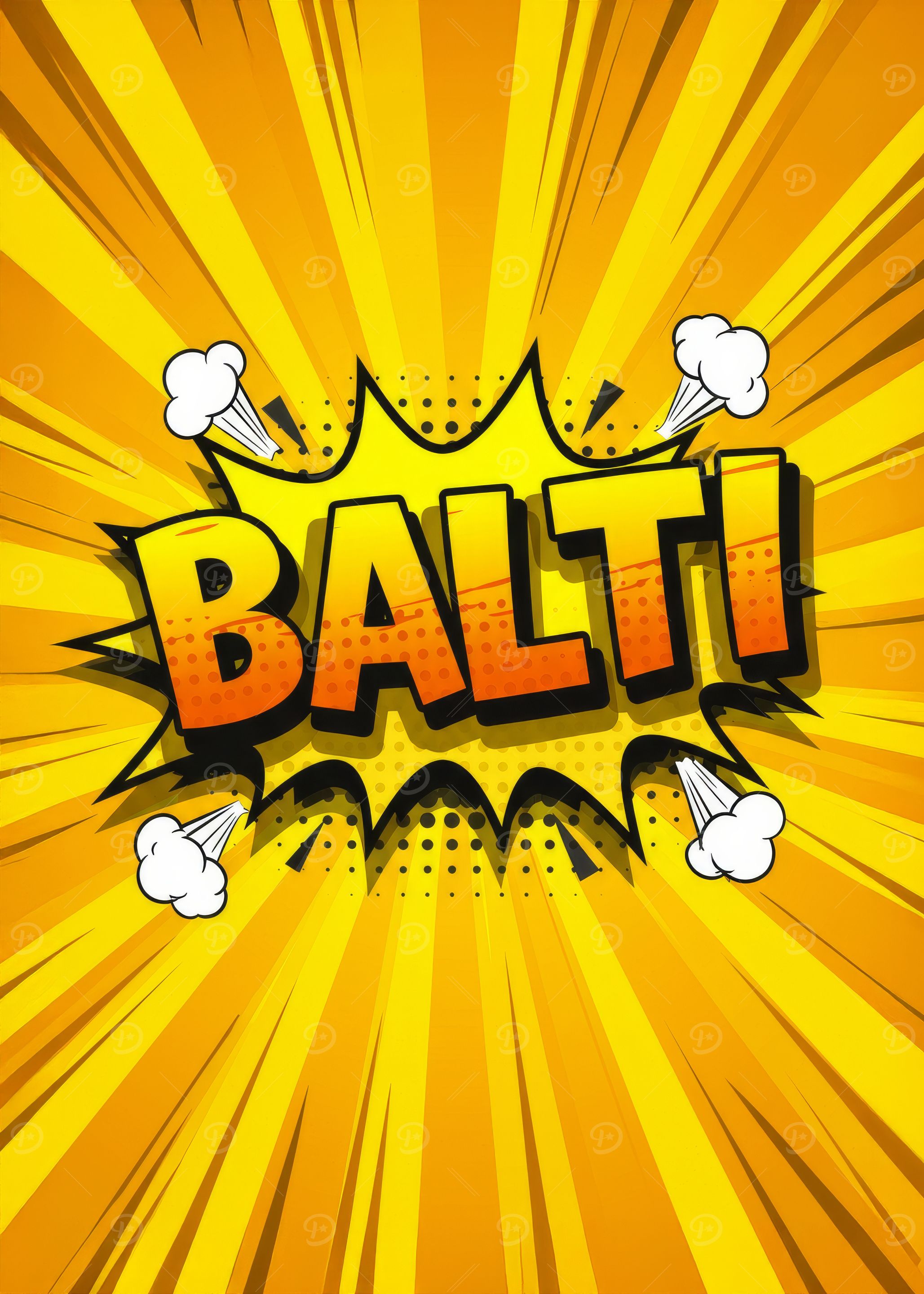 BALTI Comic Book Speech Bubble