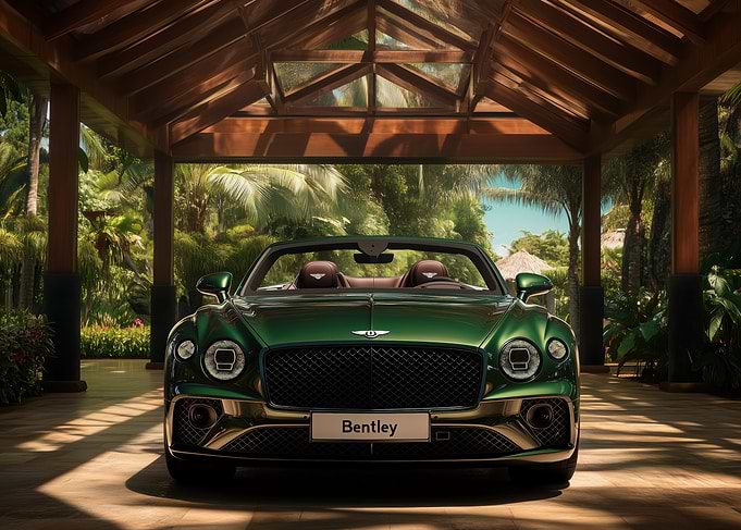 Green Bentley Convertible