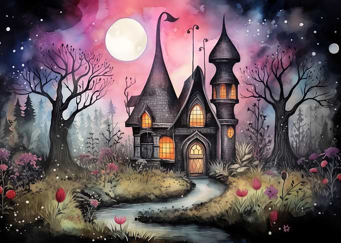 Whimsical Enchanted Forest House