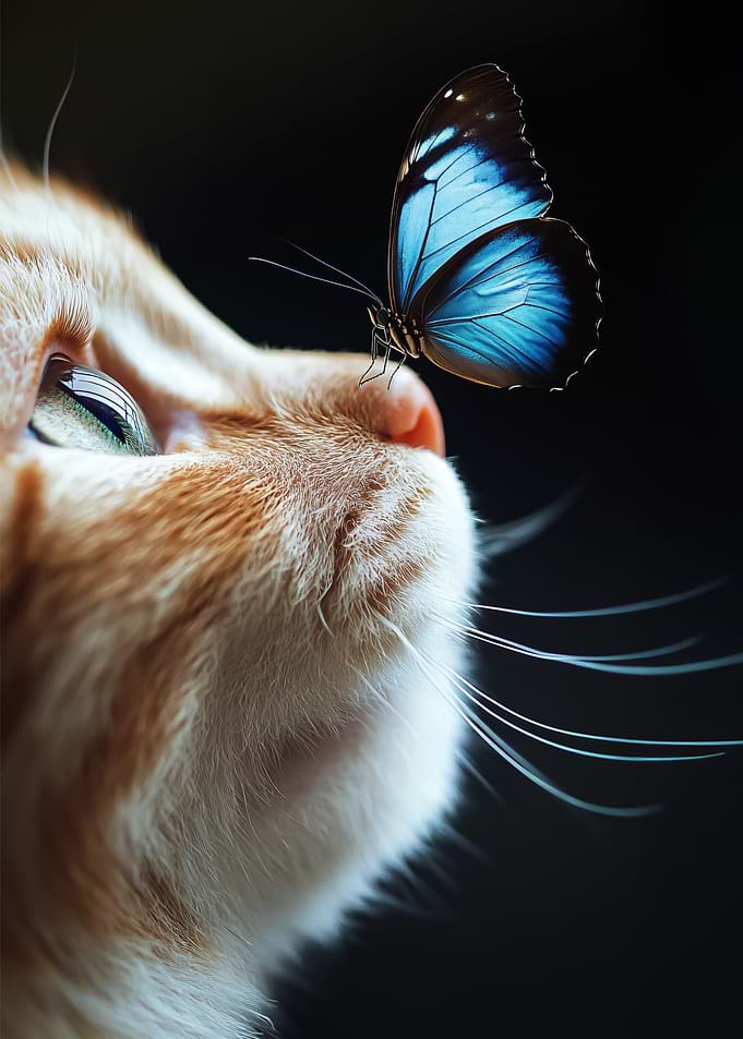 Cat and Butterfly