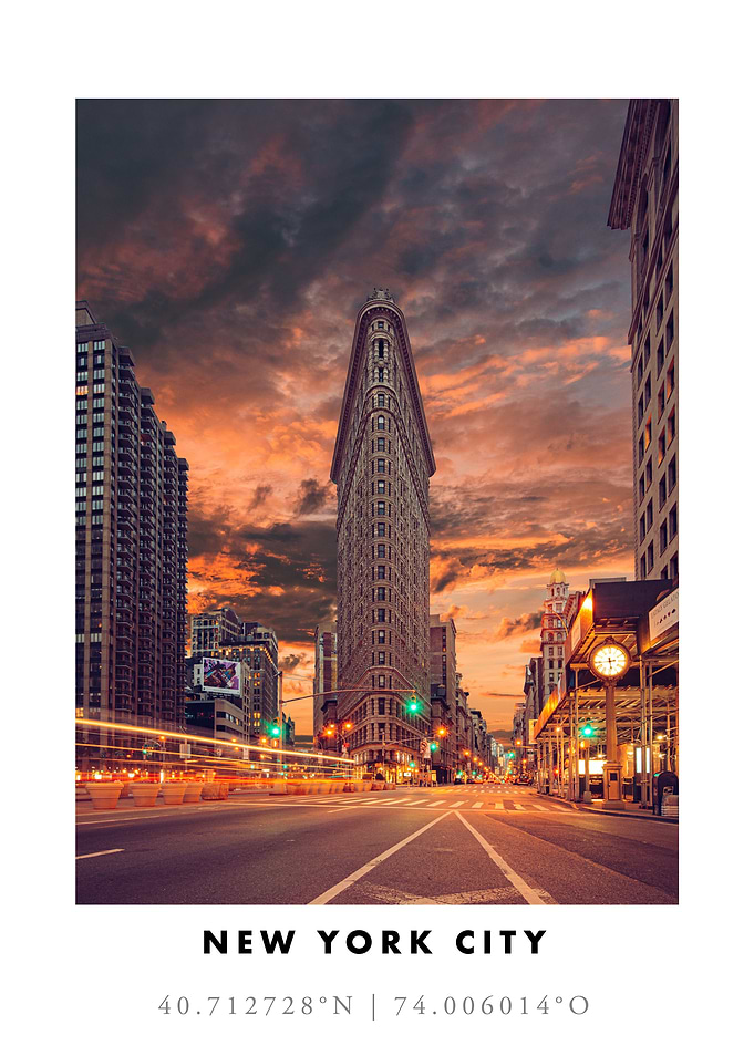 Flatiron Building NYC Sunset