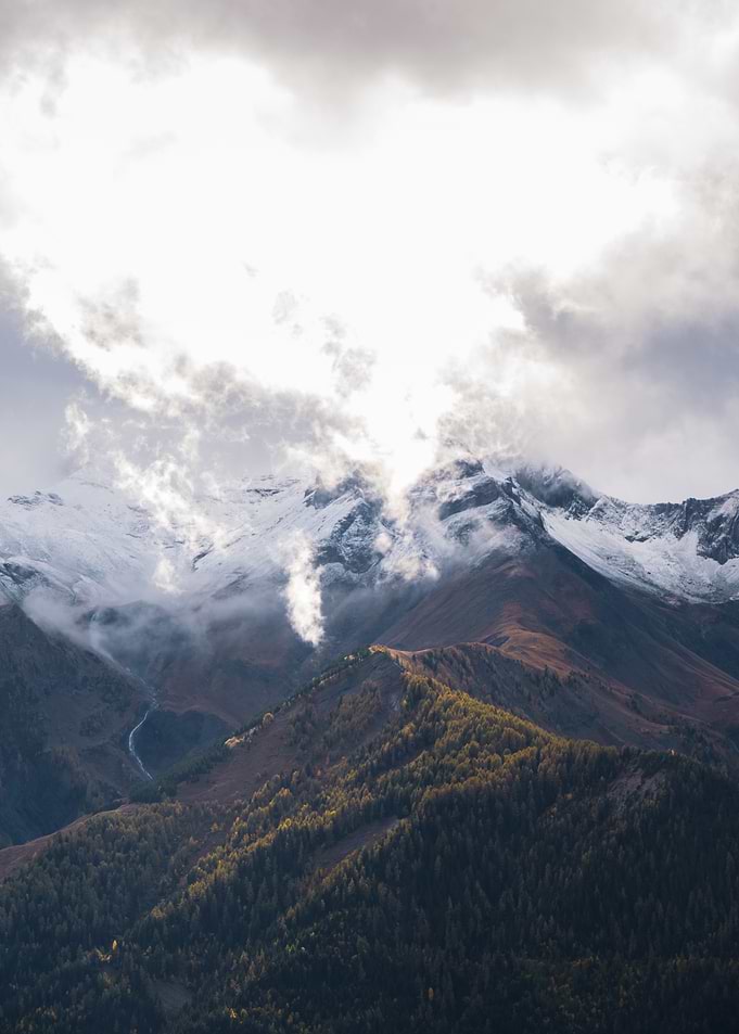 Snowy Mountain Peak