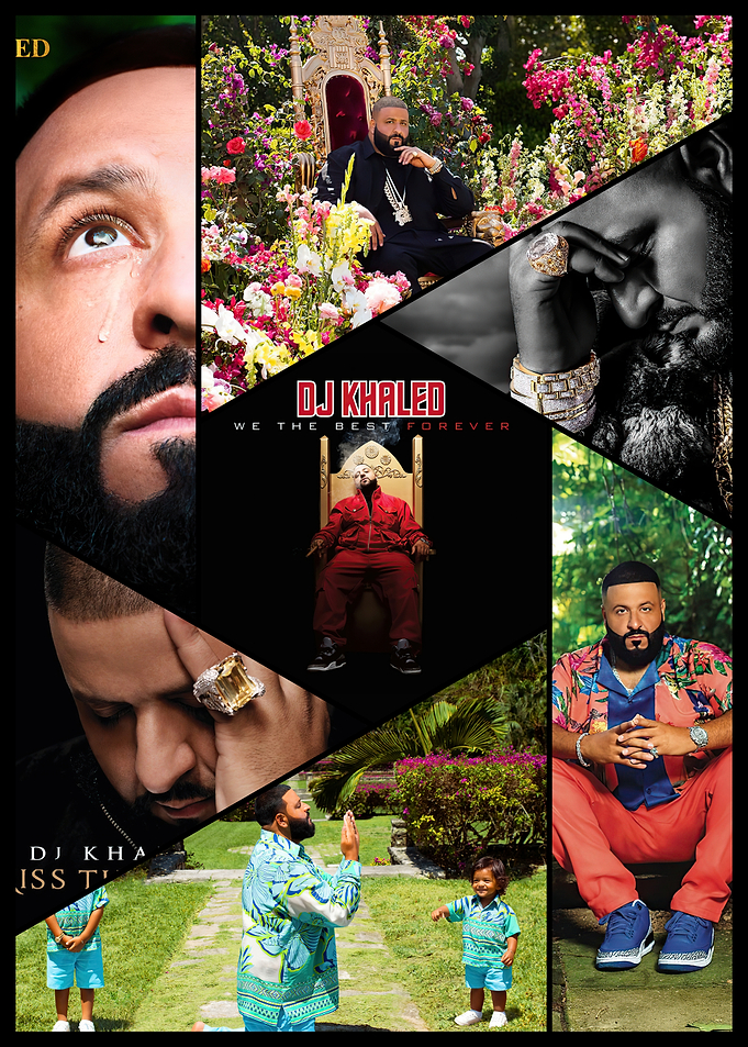 DJ Khaled Album Cover Collage