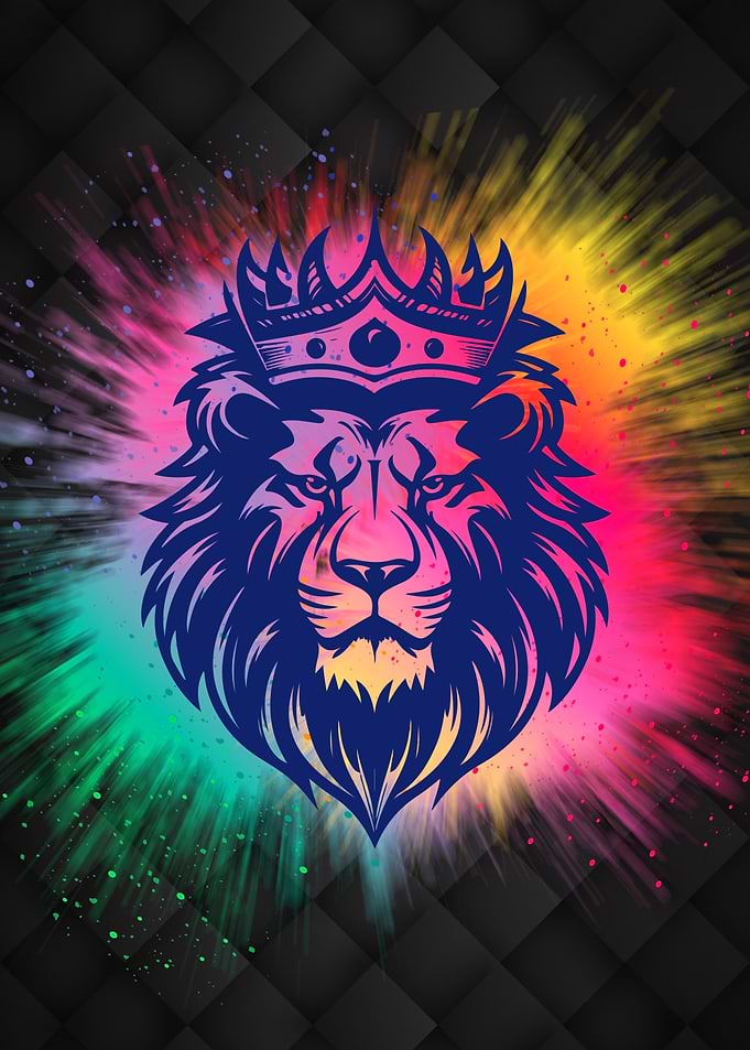 King Lion with Crown
