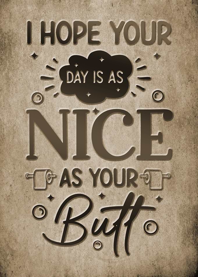 Funny Toilet Humor Print
