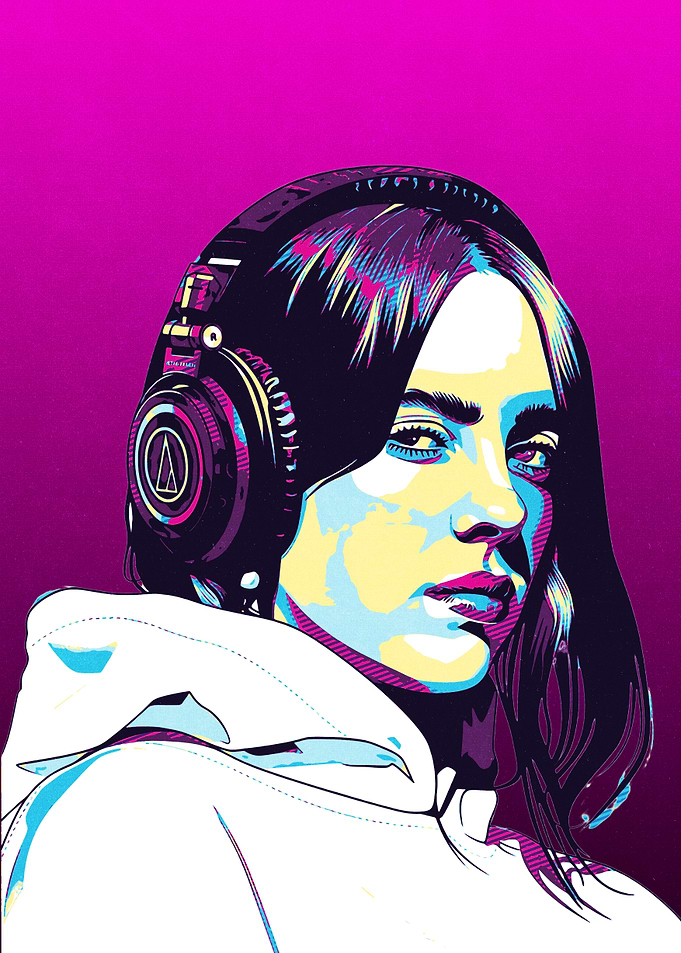 Billie Eilish Pop Art