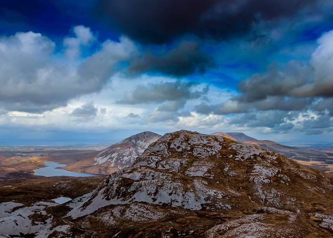 Mountain Landscape with Clouds