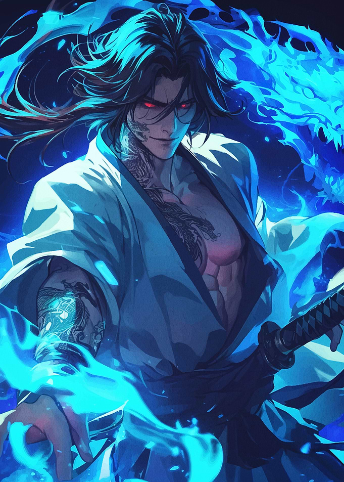Blue Flame Samurai