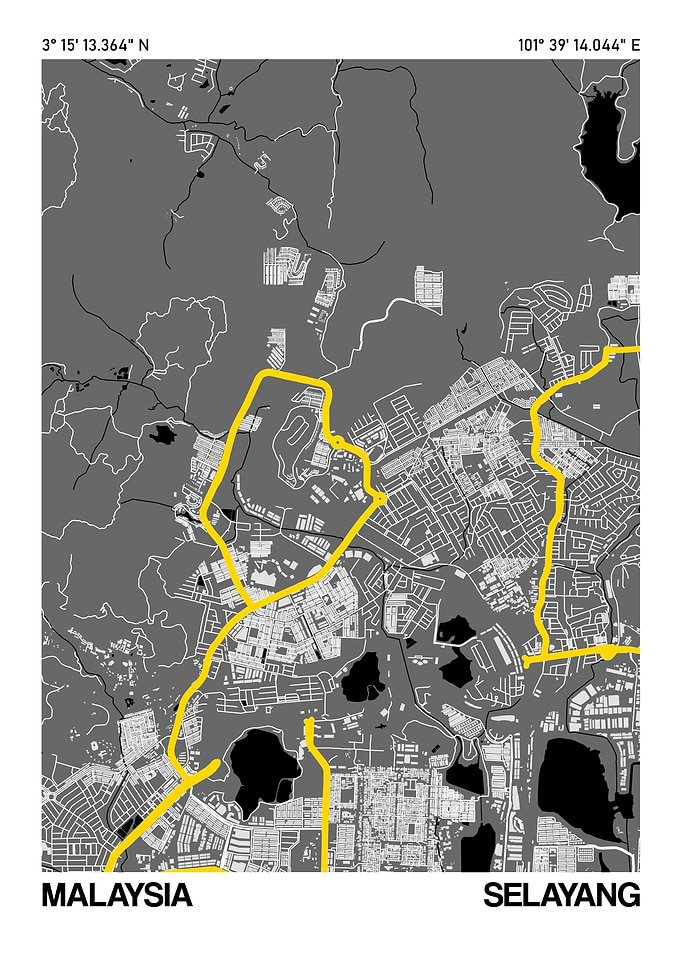 Selayang City Street Map