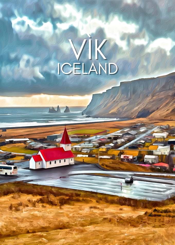 Vík Iceland Church View