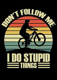 Mountain Biker Retro Design