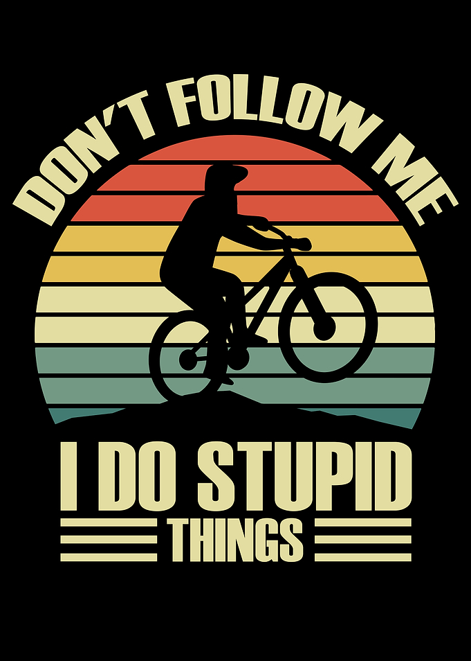 Mountain Biker Retro Design