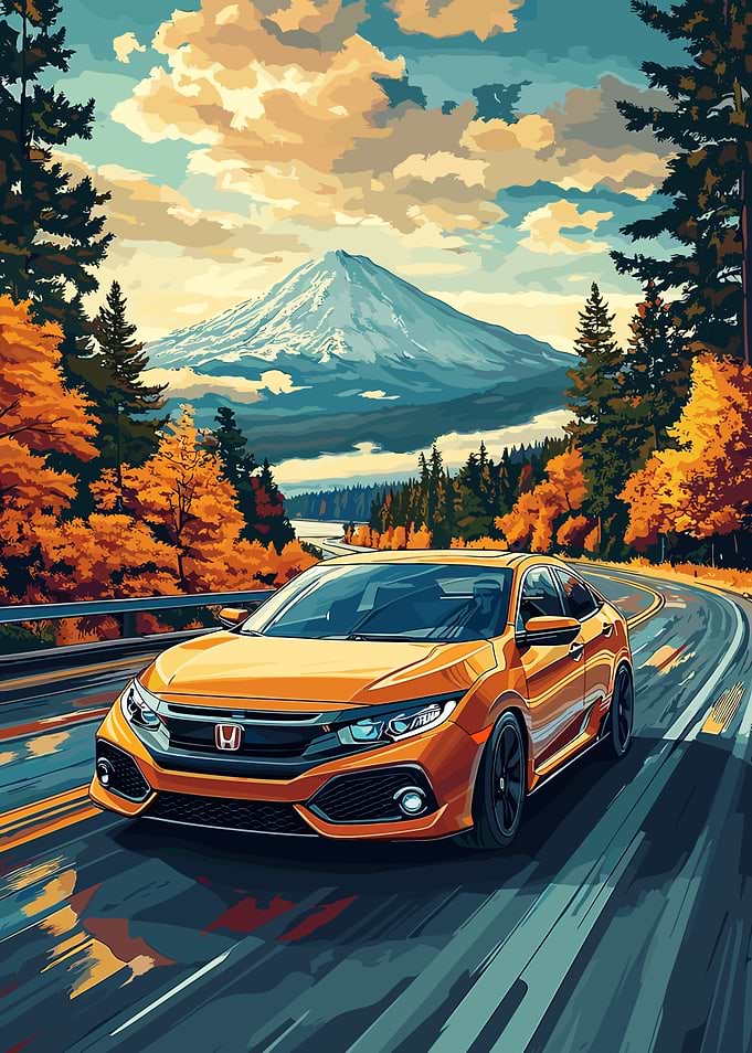 Honda Civic Mountain Drive