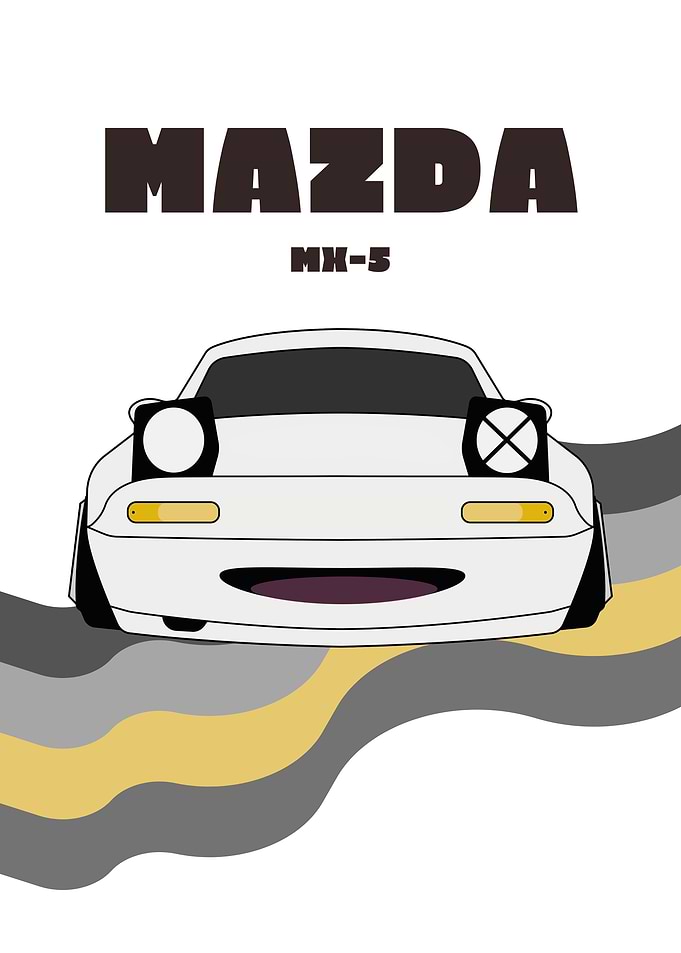 Mazda MX-5 Car Illustration