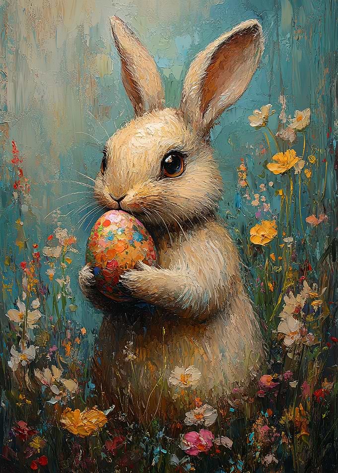 Easter Bunny with Egg