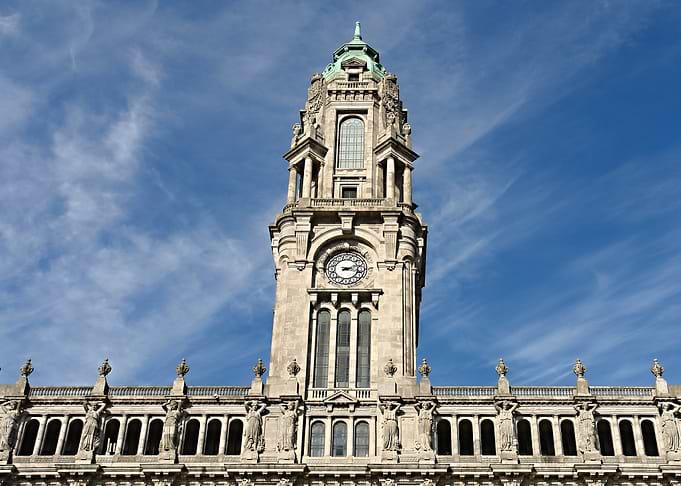 Porto Town Hall tower