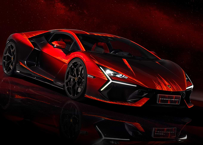 Red Lamborghini Aventador