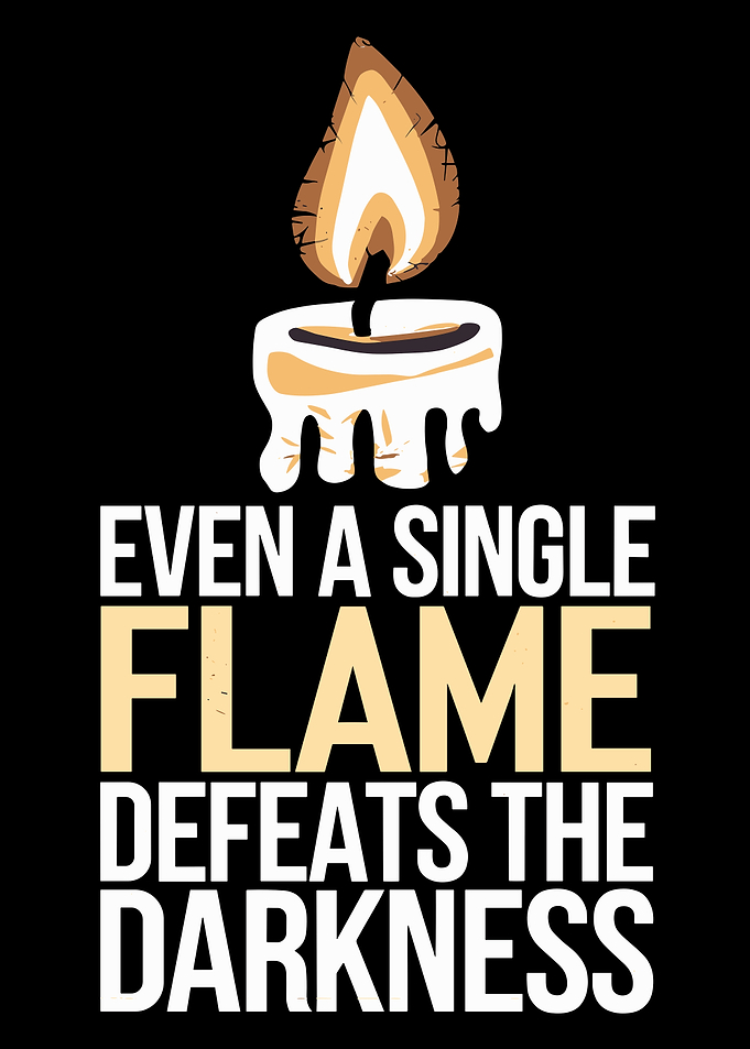 Single Flame Defeats Darkness