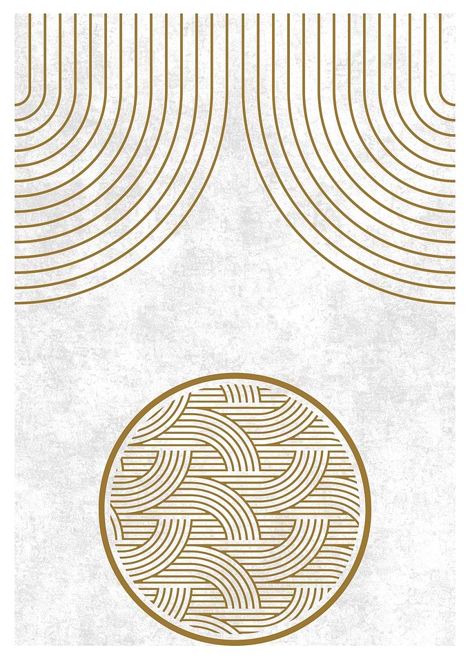 Gold Geometric Pattern