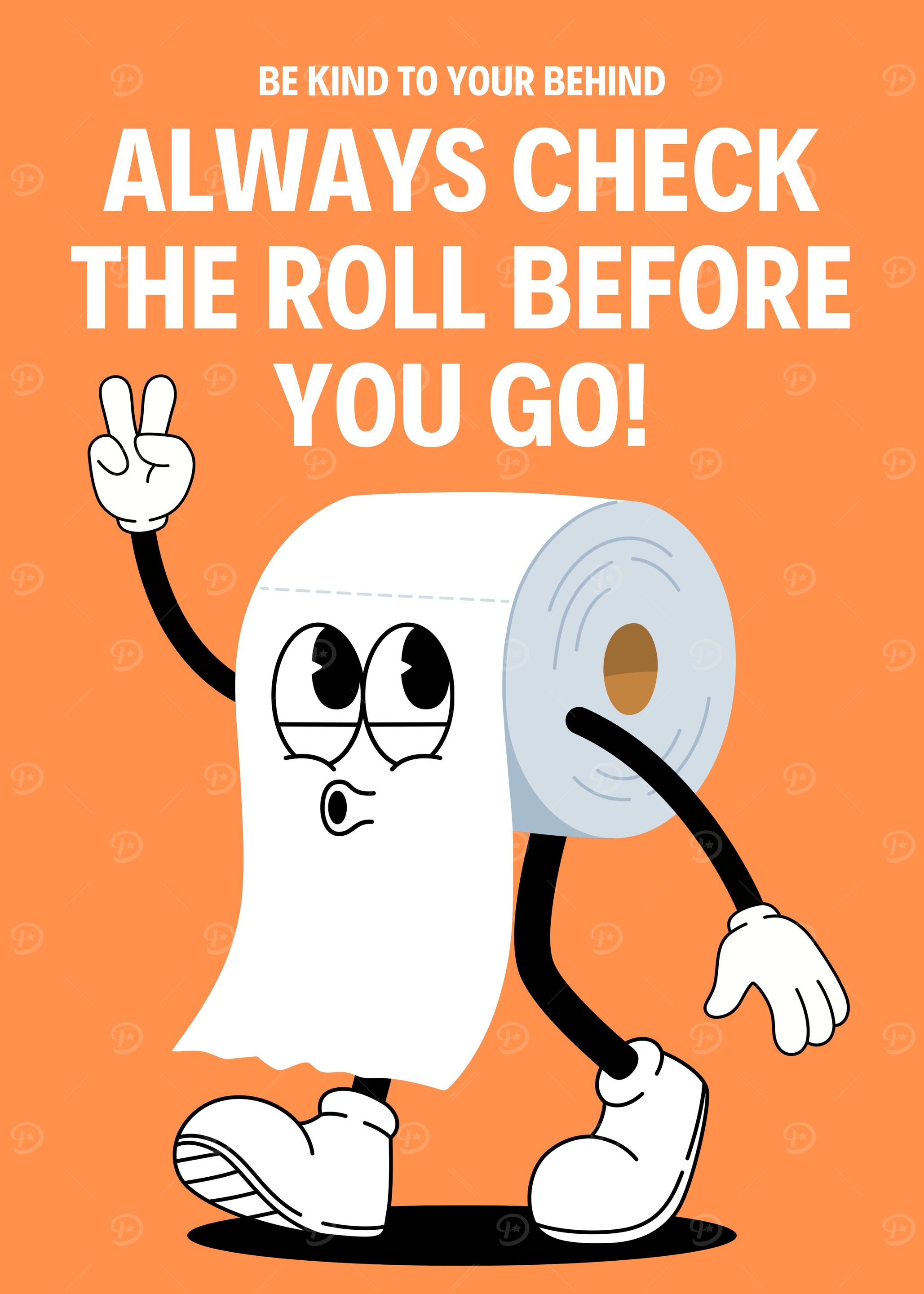 Funny Toilet Paper Cartoon