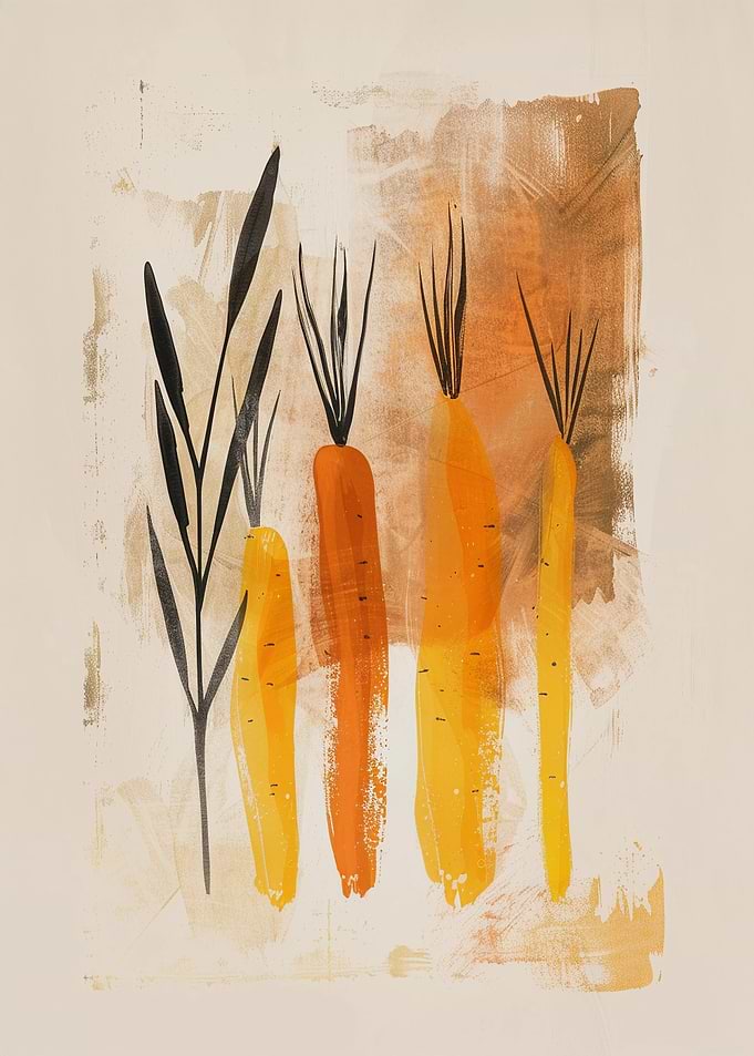 Abstract Carrot Painting