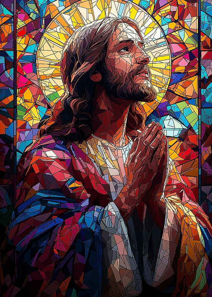 Stained Glass Jesus