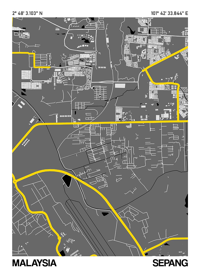 Sepang City Street Map