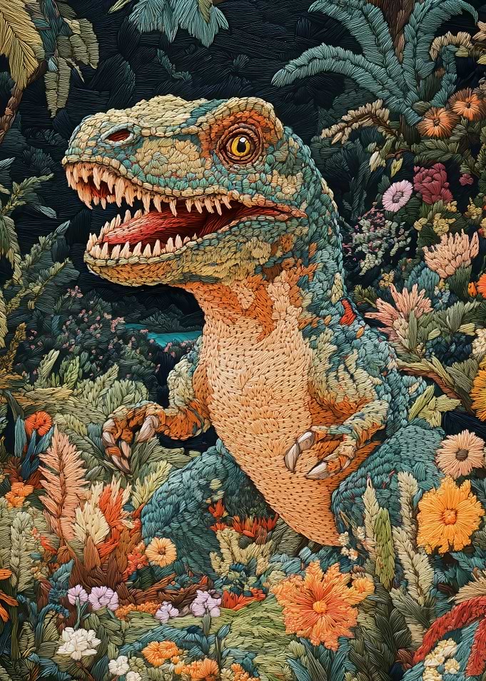 Dinosaur in Bloom