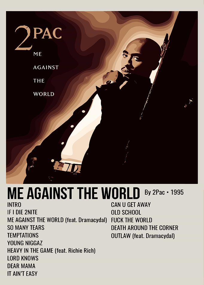 2Pac Shakur Rapper Album Cover